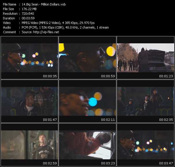 Big Sean video ”Million Dollars” from dvd ”Screenplay VJ-Pro Urban Vision April 2010”