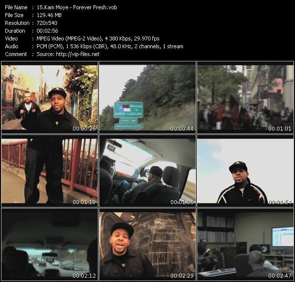 Kam Moye video ”Forever Fresh” from dvd ”Screenplay VJ-Pro Urban Vision April 2010”