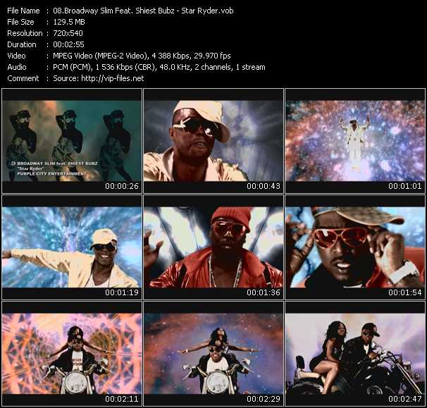 Broadway Slim Feat. Shiest Bubz video ”Star Ryder” from dvd ”Screenplay VJ-Pro Urban Vision May 2010”