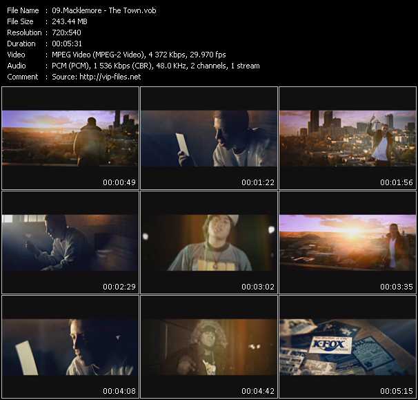 Macklemore video ”The Town” from dvd ”Screenplay VJ-Pro Urban Vision May 2010”
