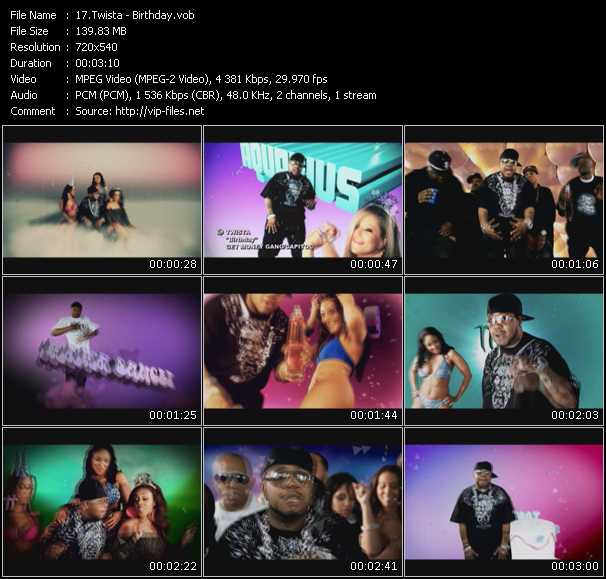 Twista video ”Birthday” from dvd ”Screenplay VJ-Pro Urban Vision May 2010”