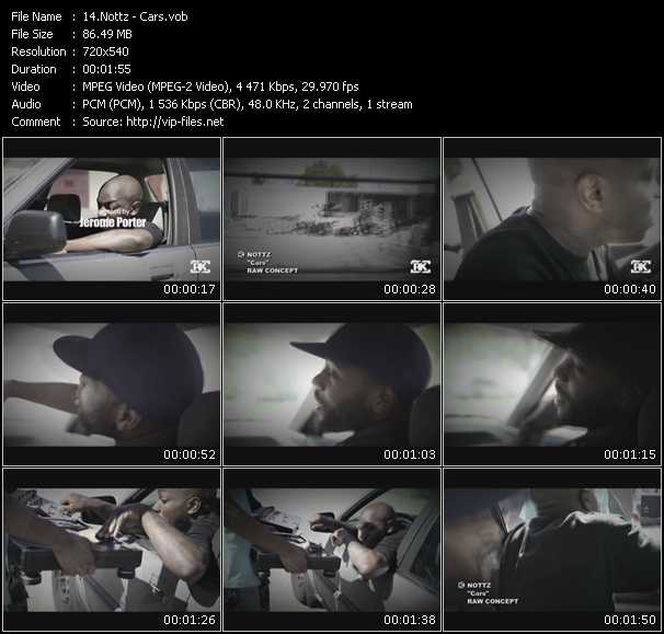 Nottz video ”Cars” from dvd ”Screenplay VJ-Pro Urban Vision June 2010”