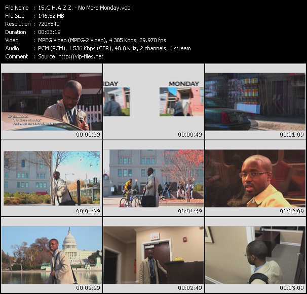 C.H.A.Z.Z. video ”No More Monday” from dvd ”Screenplay VJ-Pro Urban Vision June 2010”