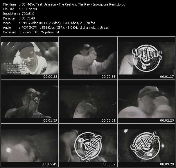 M-Dot Feat. Jaysaun video ”The Real And The Raw (Snowgoons Remix)” from dvd ”Screenplay VJ-Pro Urban Vision July 2010”