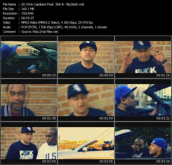 Chris Capalano Feat. Slot-A video ”Big Bank” from dvd ”Screenplay VJ-Pro Urban Vision August 2010”