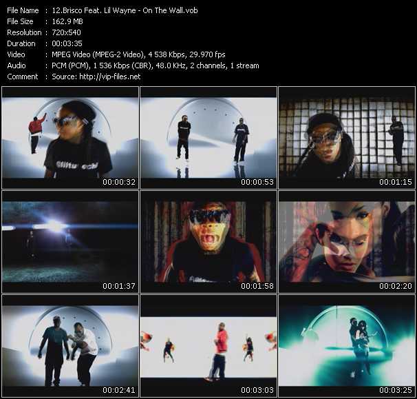 Brisco Feat. Lil' Wayne video ”On The Wall” from dvd ”Screenplay VJ-Pro Urban Vision September 2010”