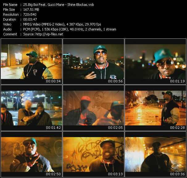 Big Boi Feat. Gucci Mane video ”Shine Blockas” from dvd ”Screenplay VJ-Pro Urban Vision September 2010”