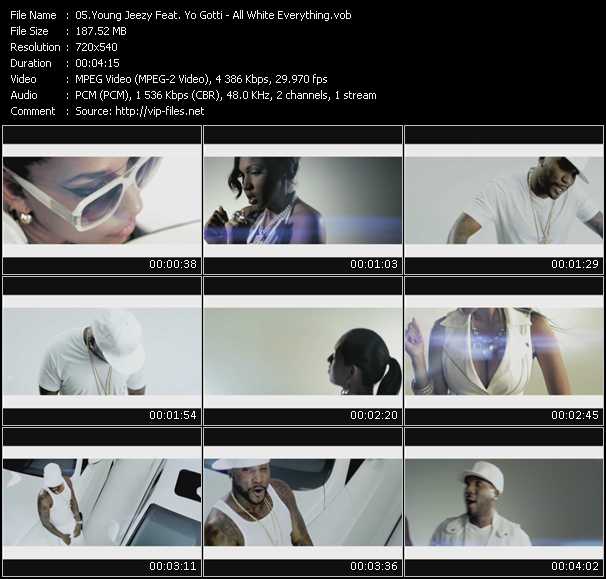 Young Jeezy Feat. Yo Gotti video ”All White Everything” from dvd ”Screenplay VJ-Pro Urban Vision October 2010”