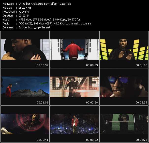 Ja-Bar Feat. Soulja Boy Tell 'Em video ”Daze” from dvd ”UMGI Showreel Week 17 2010”