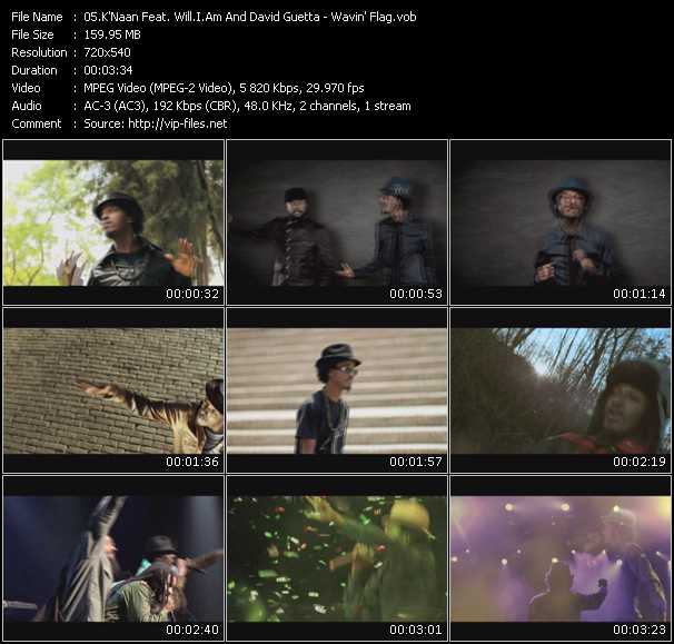 K'Naan Feat. Will.I.Am And David Guetta video ”Wavin' Flag” from dvd ”UMGI Showreel Week 18 2010”