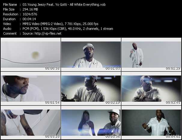 Young Jeezy Feat. Yo Gotti video ”All White Everything” from dvd ”Vip-Express Videos August 2010”