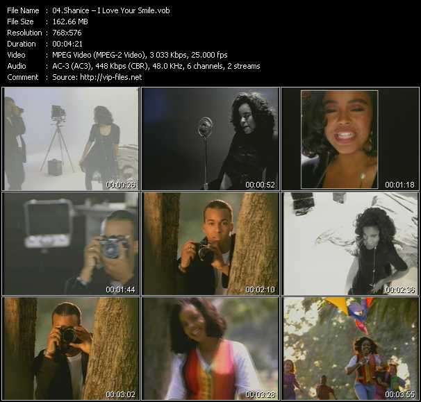 Shanice (Shanice Wilson) video ”I Love Your Smile” from dvd ”Body And Soul. Clips Voller Sinnlichkeit”