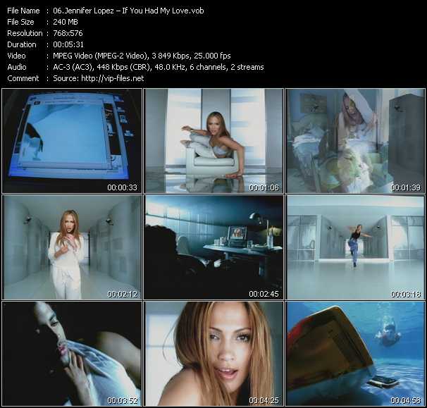 Jennifer Lopez video ”If You Had My Love” from dvd ”Body And Soul. Clips Voller Sinnlichkeit”