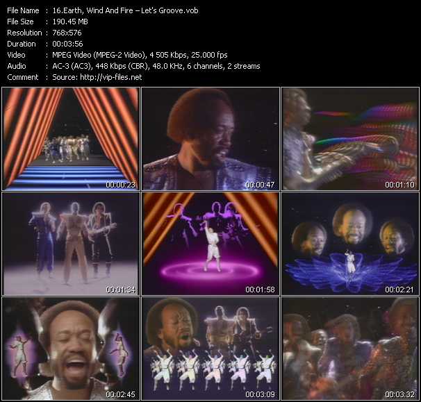 Earth, Wind And Fire video ”Let's Groove” from dvd ”Body And Soul. Clips Voller Sinnlichkeit”