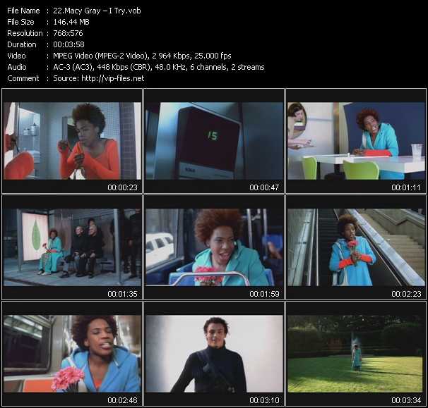 Macy Gray video ”I Try” from dvd ”Body And Soul. Clips Voller Sinnlichkeit”