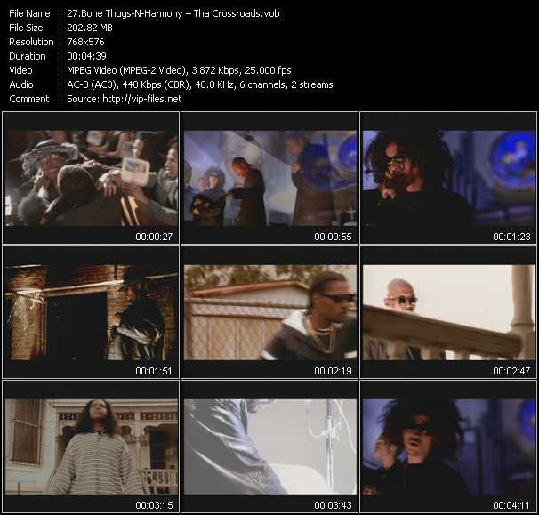 Bone Thugs-N-Harmony video ”Tha Crossroads” from dvd ”Body And Soul. Clips Voller Sinnlichkeit”