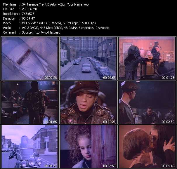 Terence Trent D'Arby video ”Sign Your Name” from dvd ”Body And Soul. Clips Voller Sinnlichkeit”