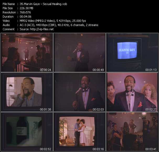 Marvin Gaye video ”Sexual Healing” from dvd ”Body And Soul. Clips Voller Sinnlichkeit”