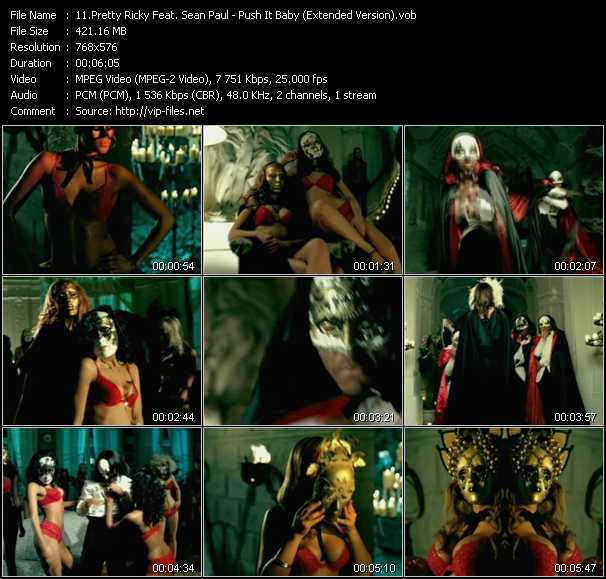 Pretty Ricky Feat. Sean Paul video ”Push It Baby (Extended Version)” from dvd ”DTVideos Extended Vol.06”