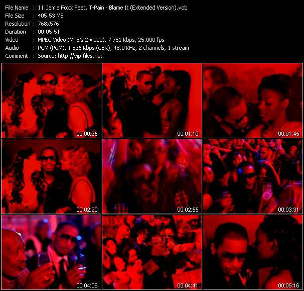 Jamie Foxx Feat. T-Pain video ”Blame It (Extended Version)” from dvd ”DTVideos Extended Vol.12”