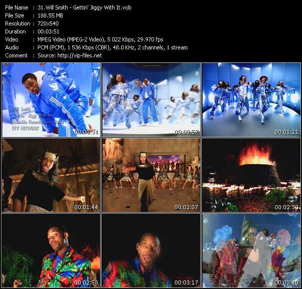 Will Smith video ”Gettin' Jiggy Wit It” from dvd ”ETV Network Vital Classics 23. Best Of Vital Hitz 1998”