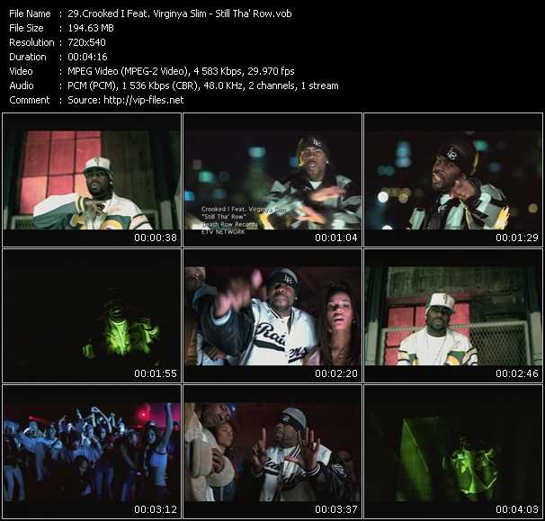 Crooked I Feat. Virginya Slim video ”Still Tha' Row” from dvd ”ETV Network Vital Dance 9069 June 2003”