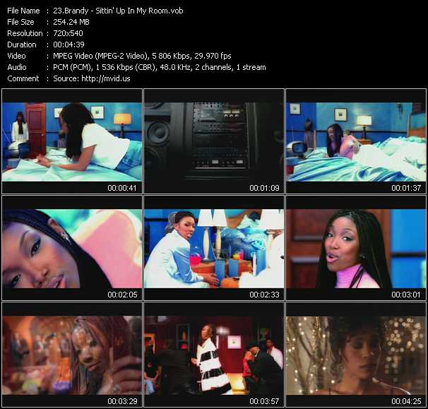 Brandy video ”Sittin' Up In My Room” from dvd ”ETV Network Vital Classics 02. Hitz Of '96”