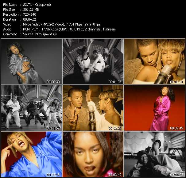 TLC video ”Creep” from dvd ”ETV Network Vital Classics 04. Hitz Of '94”