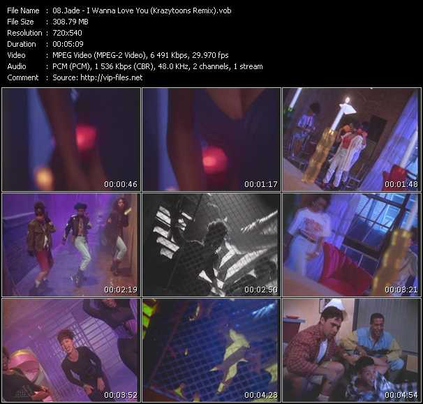 Jade video ”I Wanna Love You (Krazytoons Remix)” from dvd ”Krazytoons Remix VJ Tools Old School Classic Edition Vol.19”