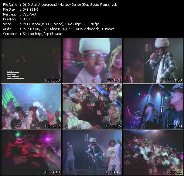 Digital Underground video ”The Humpty Dance (Krazytoons Remix)” from dvd ”Krazytoons Remix VJ Tools Old School Classic Edition Vol.20”