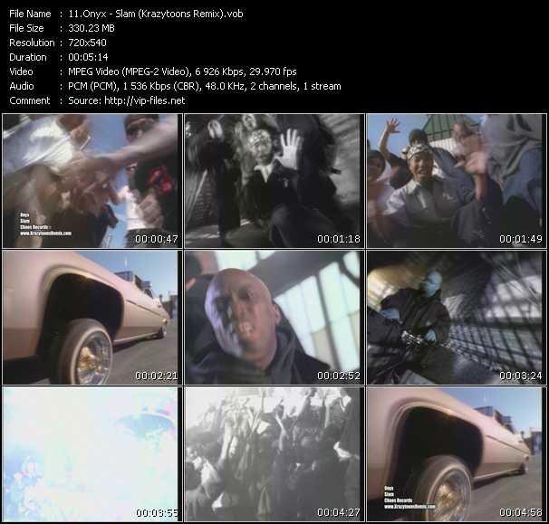 Onyx video ”Slam (Krazytoons Remix)” from dvd ”Krazytoons Remix VJ Tools Old School Classic Edition Vol.20”