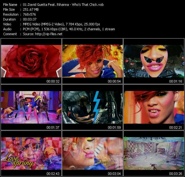 David Guetta Feat. Rihanna video ”Who's That Chick?” from dvd ”MixMash Dance March 2011”