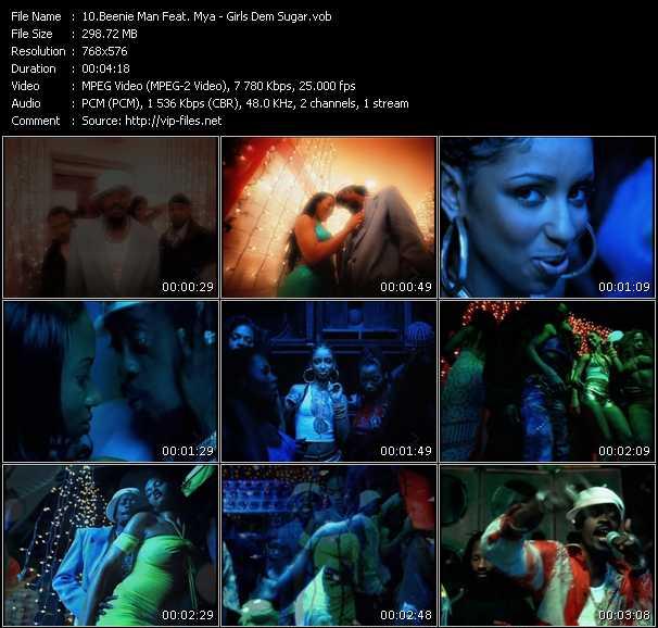 Beenie Man Feat. Mya video ”Girls Dem Sugar” from dvd ”MixMash Reggae Vol.2”