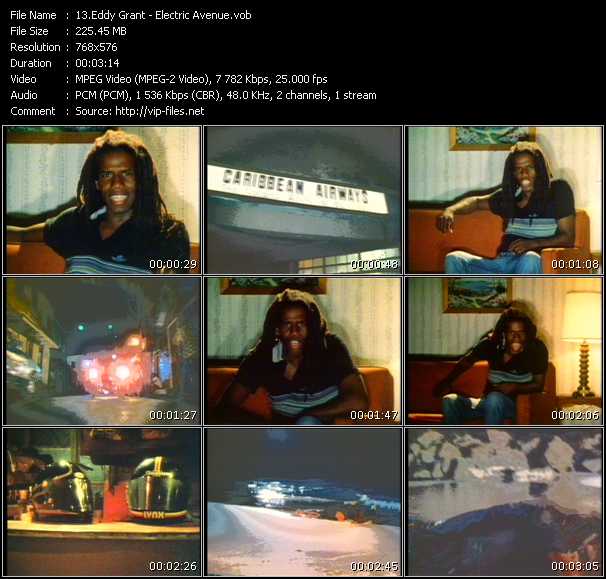 Eddy Grant video ”Electric Avenue” from dvd ”MixMash Reggae Vol.2”