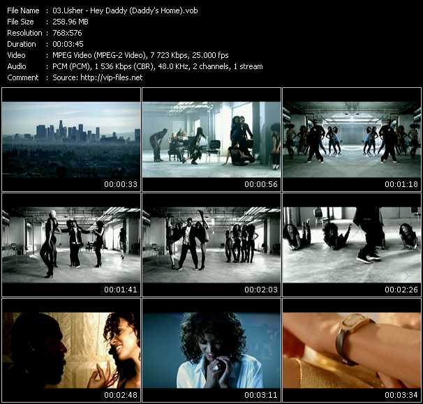 Usher video ”Hey Daddy (Daddy's Home)” from dvd ”MixMash Urban January 2011”