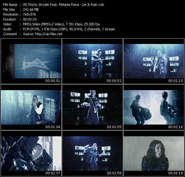 Tinchy Stryder Feat. Melanie Fiona video ”Let It Rain” from dvd ”MixMash Urban January 2011”