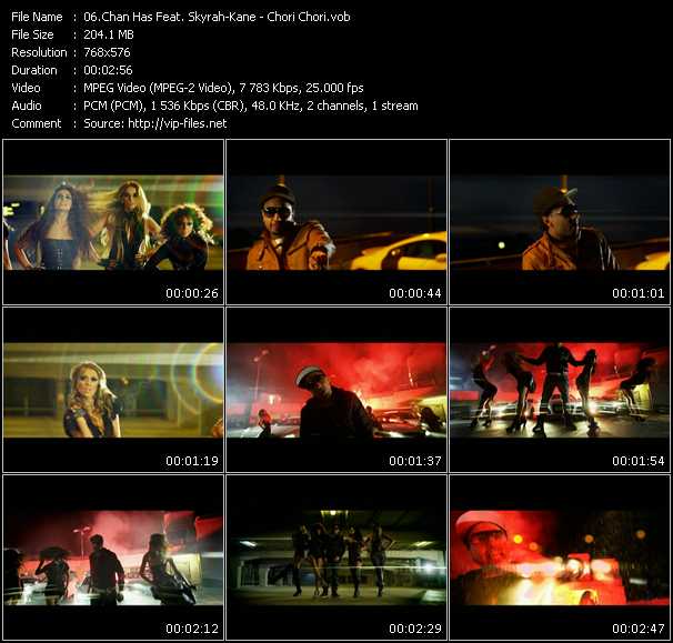 Chan Has Feat. Skyrah-Kane video ”Chori Chori” from dvd ”MixMash Urban January 2011”