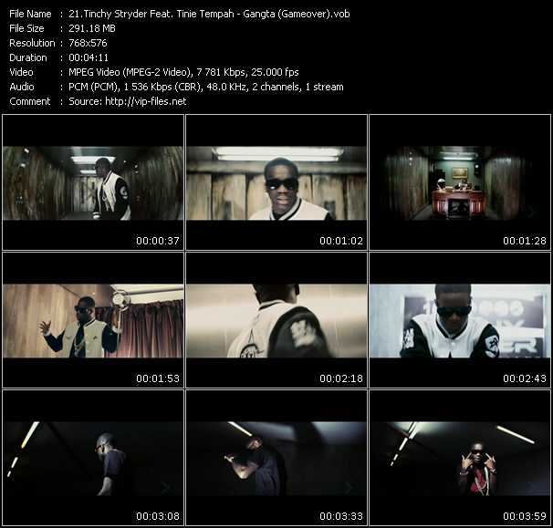 Tinchy Stryder Feat. Tinie Tempah video ”Gangta? (Gameover)” from dvd ”MixMash Urban January 2011”