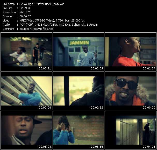 Young O video ”Never Back Down” from dvd ”MixMash Urban January 2011”