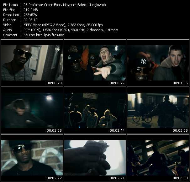 Professor Green Feat. Maverick Sabre video ”Jungle” from dvd ”MixMash Urban January 2011”