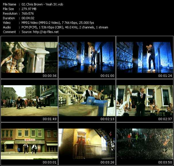 Chris Brown video ”Yeah 3x” from dvd ”MixMash Urban February 2011”