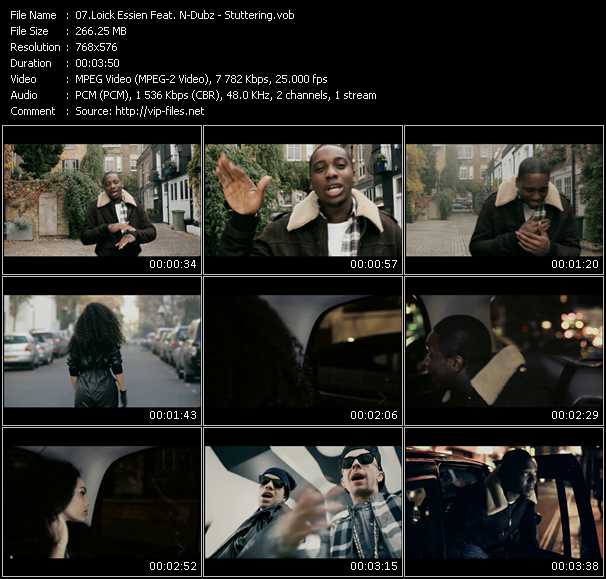 Loick Essien Feat. N-Dubz video ”Stuttering” from dvd ”MixMash Urban February 2011”