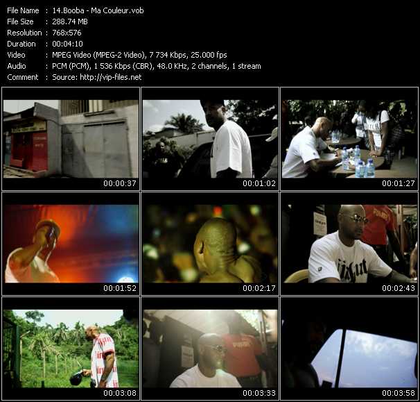 Booba video ”Ma Couleur” from dvd ”MixMash Urban February 2011”