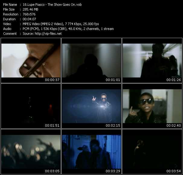 Lupe Fiasco video ”The Show Goes On” from dvd ”MixMash Urban February 2011”