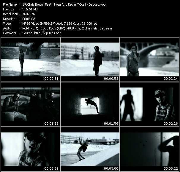 Chris Brown Feat. Tyga And Kevin McCall video ”Deuces” from dvd ”MixMash Urban February 2011”