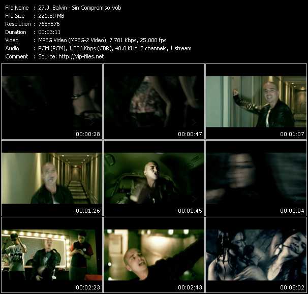 J. Balvin video ”Sin Compromiso” from dvd ”MixMash Urban February 2011”