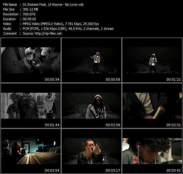 Eminem Feat. Lil' Wayne video ”No Love” from dvd ”MixMash Urban November 2010”