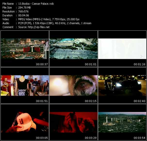 Booba video ”Caesar Palace” from dvd ”MixMash Urban November 2010”