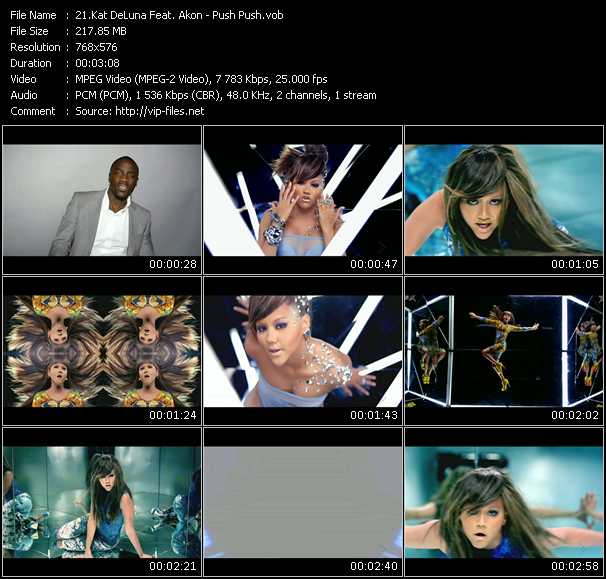 Kat DeLuna Feat. Akon video ”Push Push” from dvd ”MixMash Urban November 2010”