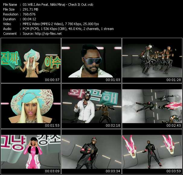 Will.I.Am Feat. Nicki Minaj video ”Check It Out” from dvd ”MixMash Urban December 2010”